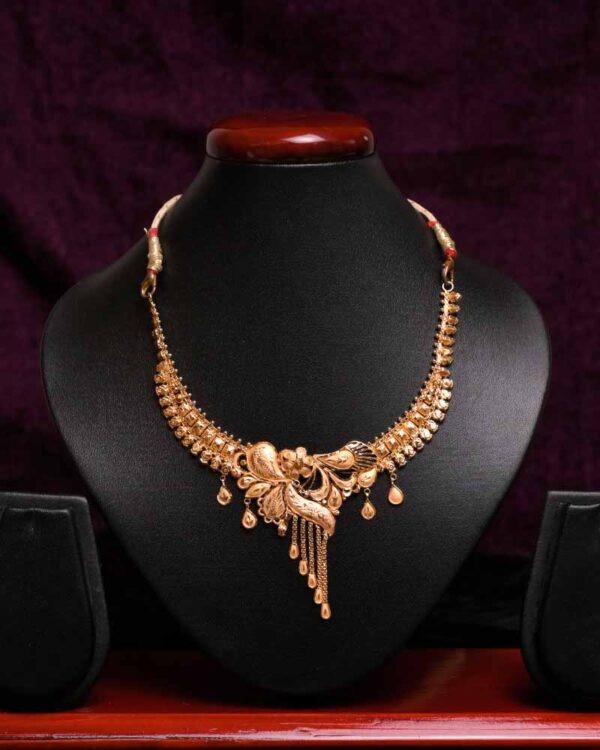 Golden charm necklace